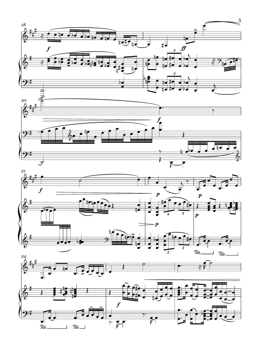Three Tangos for Bb Clarinet and Piano Woodwind Duet scores gallery preview page 6