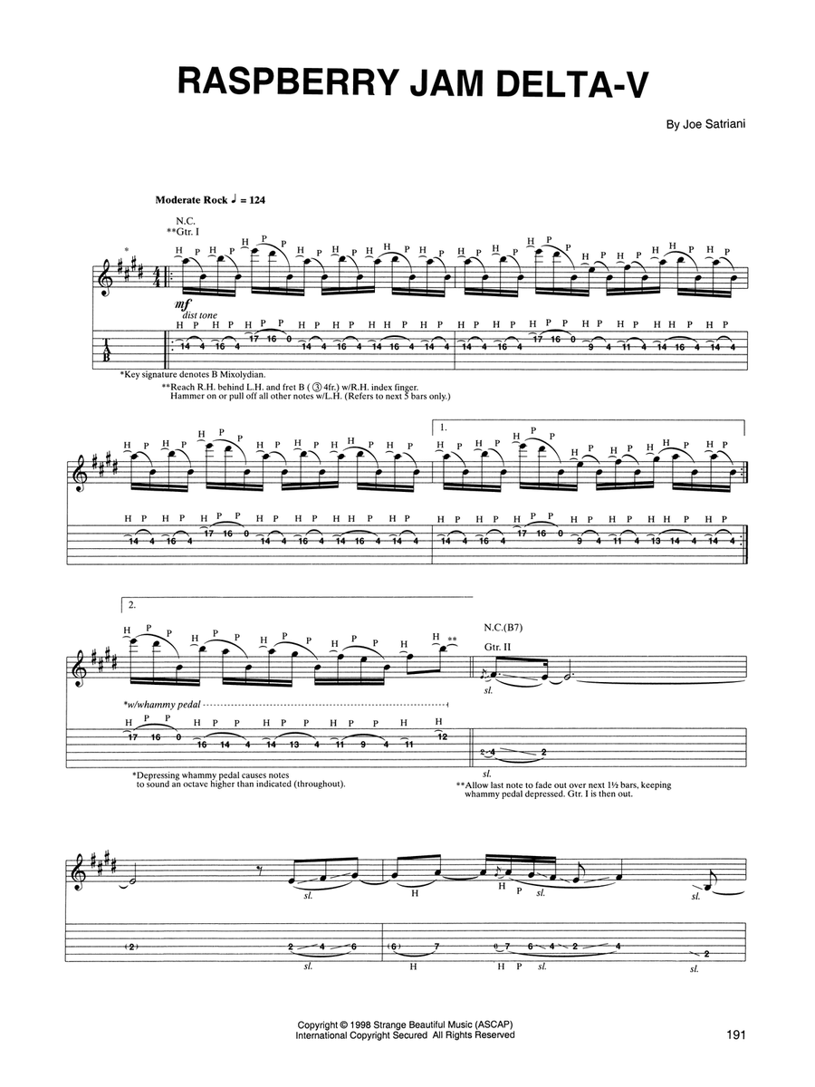 Raspberry Jam Delta-V Acoustic Guitar scores gallery preview page 1