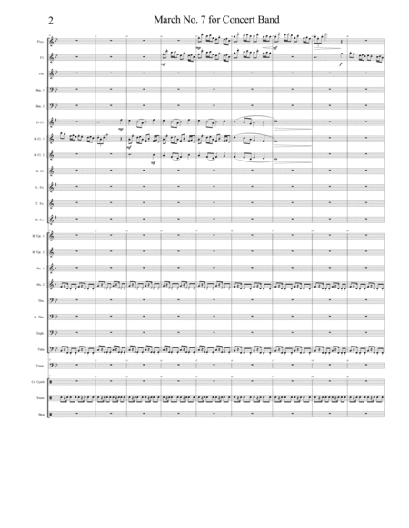 March No. 7 for Concert Band image number null