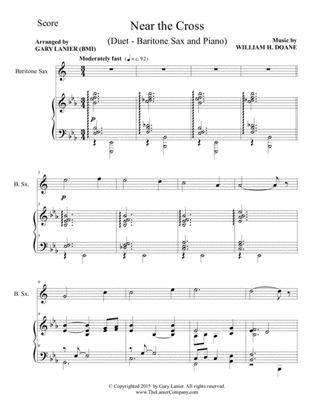 NEAR THE CROSS (Duet– Baritone Sax/Piano with Score and Instrument Part)