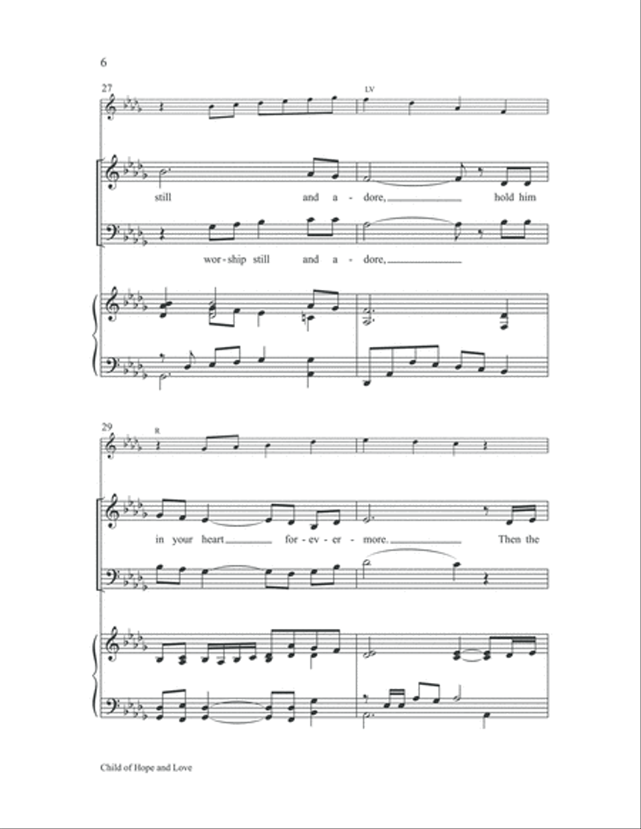 Child of Hope and Love 2-Part scores gallery preview page 6
