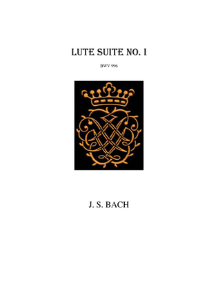 Book cover for First Lute Suite BWV 996 for guitar