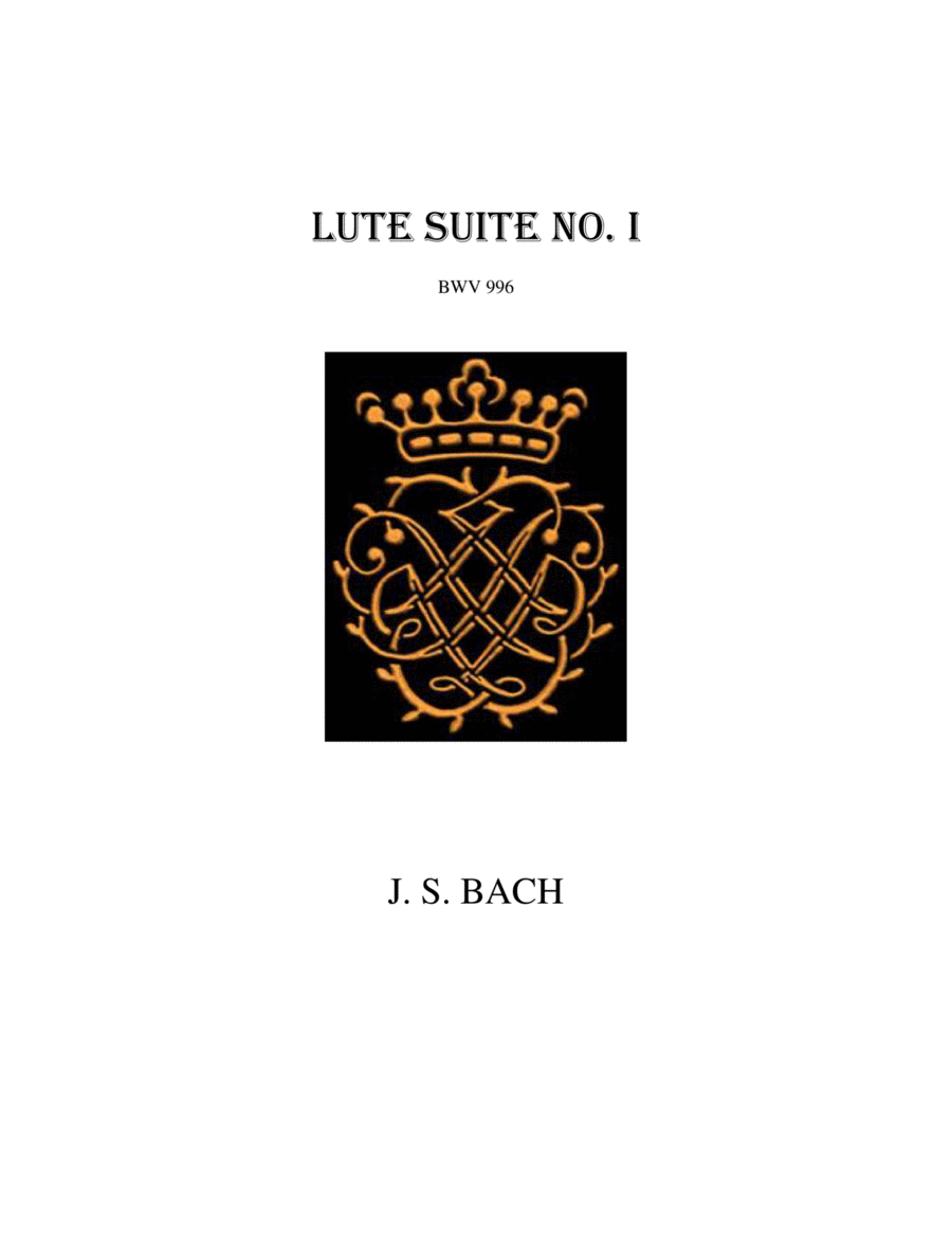 First Lute Suite BWV 996 for guitar