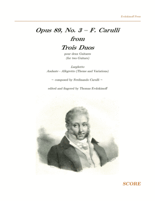 Opus 89 No. 3 - F. Carulli - Score