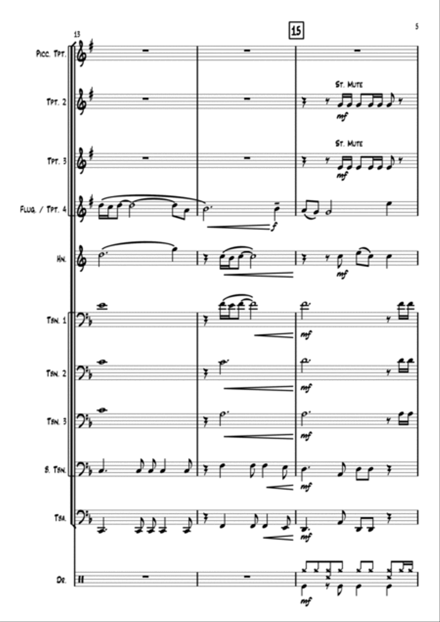 The Lonely Shepherd Brass Ensemble scores gallery preview page 5