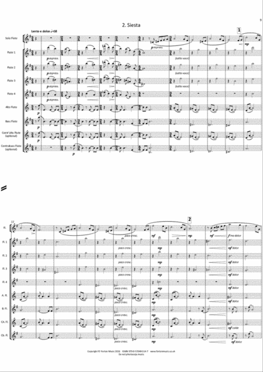 Summer Music Summer Music Flute Quartet scores gallery preview page 3