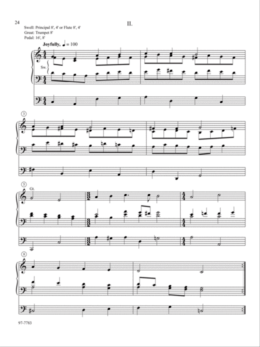 Soli Deo Gloria: Eight Distinctive Chorale Preludes for Every Organist, Set 4 Organ scores gallery preview page 10