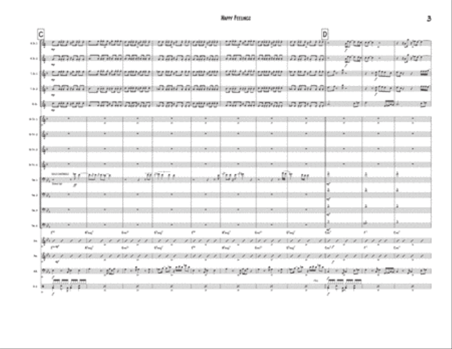 Happy Feelings Jazz Ensemble scores gallery preview page 3
