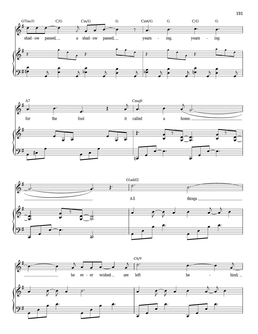 Left Behind Piano, Vocal scores gallery preview page 5