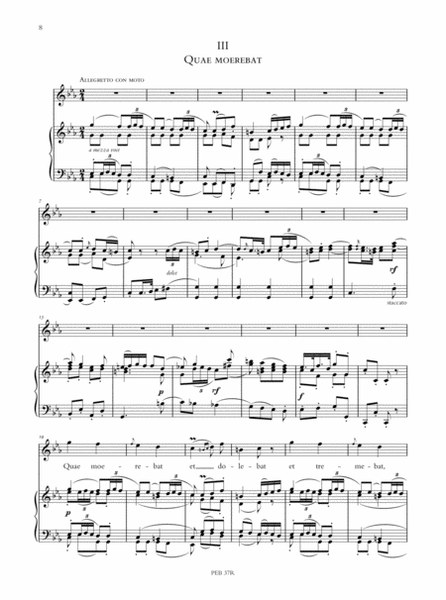 Stabat Mater in F minor (G 532) for Soprano, 2 Violins, Viola, Violoncello and Basso