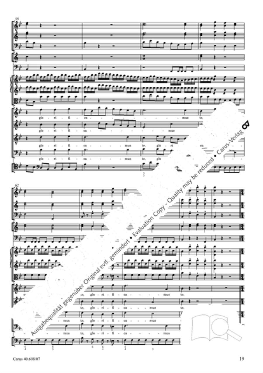 Missa Sancti Bernardi von Offida in B 4-Part scores gallery preview page 34