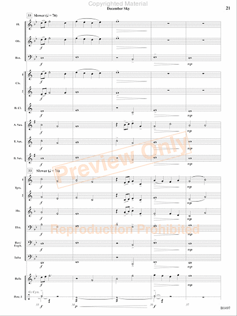 Curtain Up! Concert Band scores gallery preview page 66