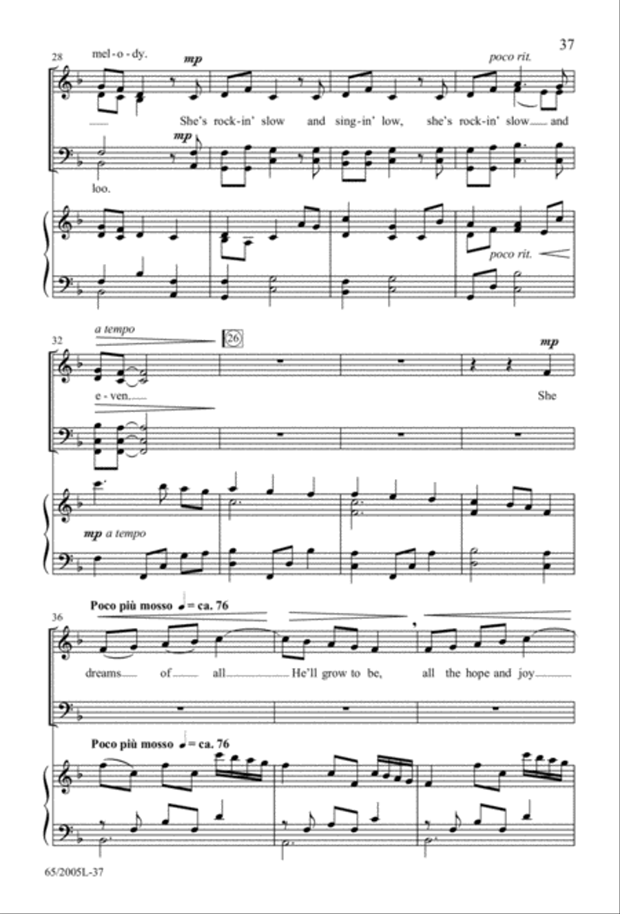 I Hear the Prophet Callin' 4-Part scores gallery preview page 38