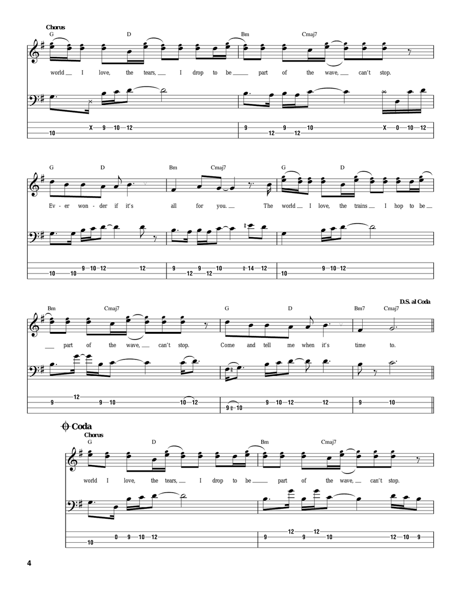 Can't Stop Acoustic Guitar scores gallery preview page 4