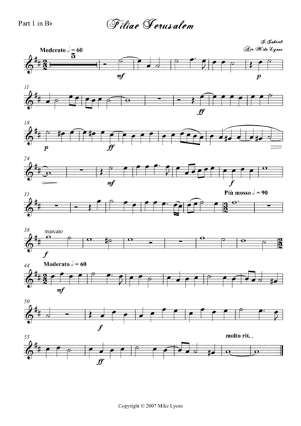 Filiae Jerusalem - Giovanni Gabrieli (Brass Quartet) image number null