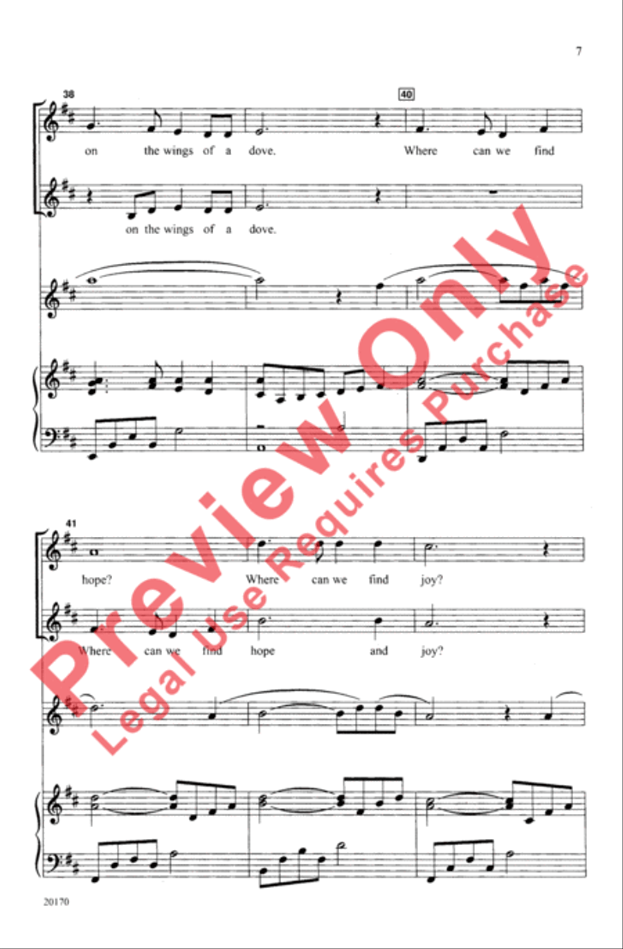 Where Can We Find Peace? 2-Part scores gallery preview page 7