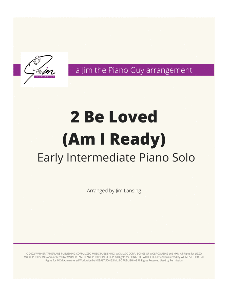2 Be Loved (am I Ready) Piano Method scores gallery preview page 1