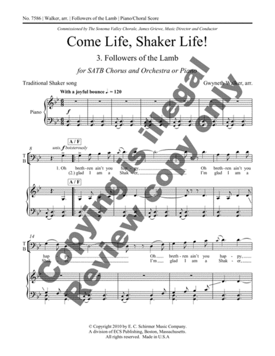 Come Life, Shaker Life! 3. Followers of the Lamb