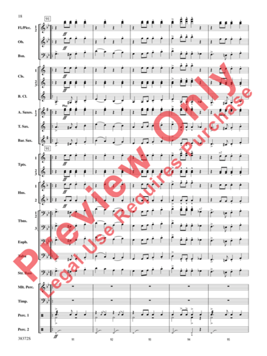 Con Brio Concert Band scores gallery preview page 19
