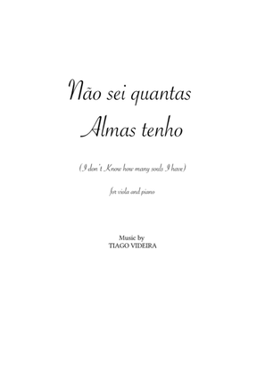 I don't know how many souls I have (Não sei quantas almas tenho) for Viola and Piano