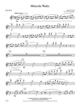 Mineola Waltz: Flute