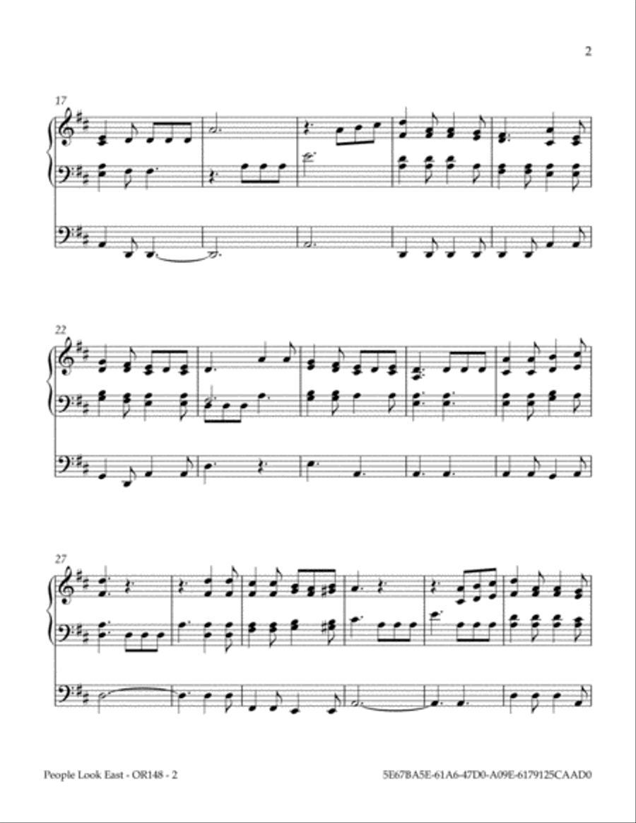 People Look East Organ Solo scores gallery preview page 3