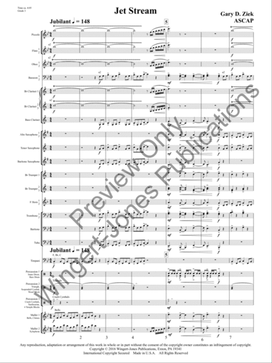 Jet Stream Concert Band scores gallery preview page 4