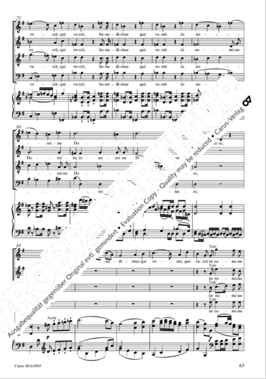 Theresienmesse in B 4-Part scores gallery preview page 64