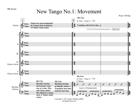 New Tango No. 1: Movement Parts