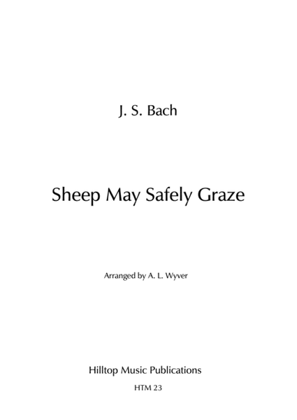 Sheep May Safely Graze arr. flute and bassoon image number null