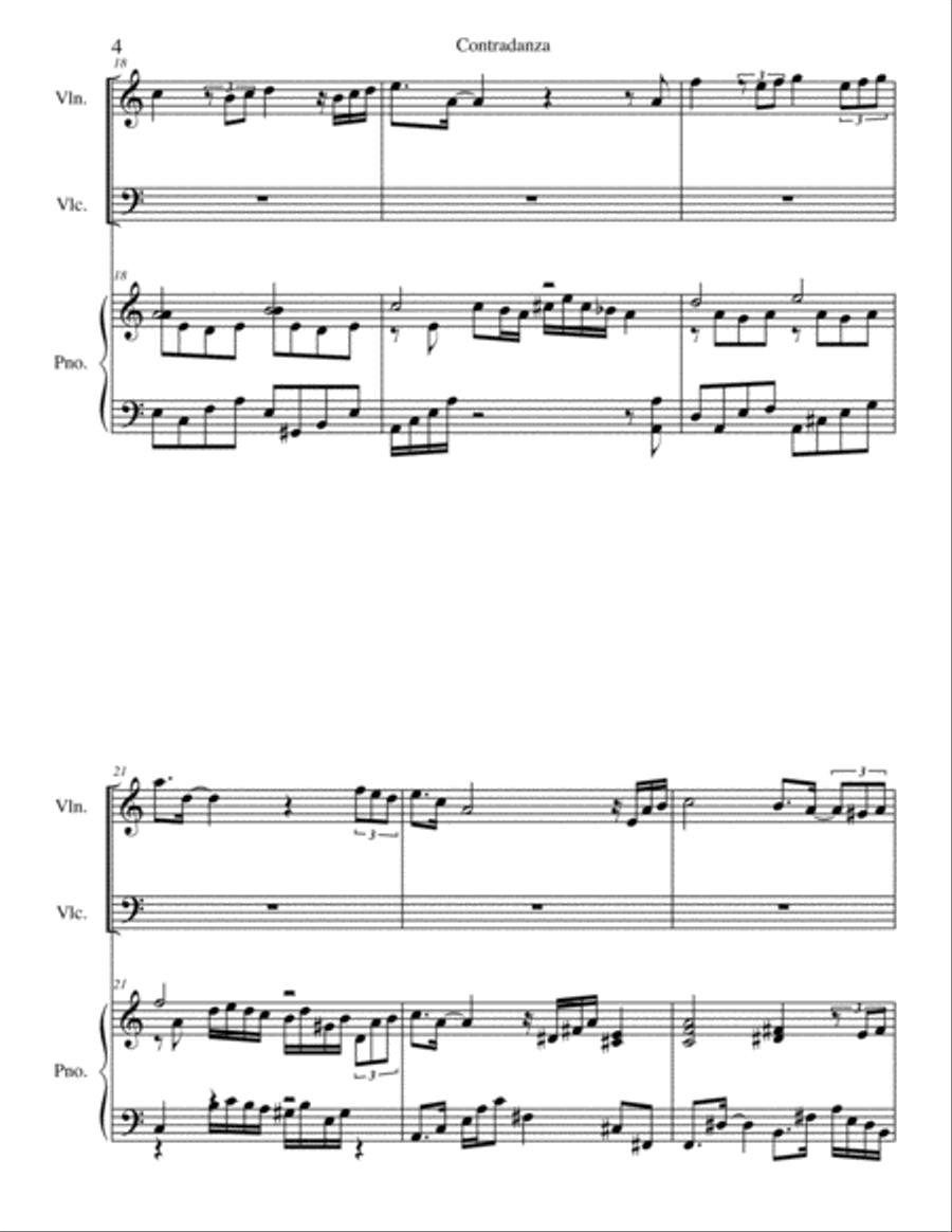 New Habana for Piano Trio