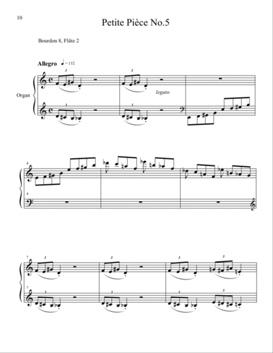 5 Petites Pièces 5 Petites Pièces Organ scores gallery preview page 7