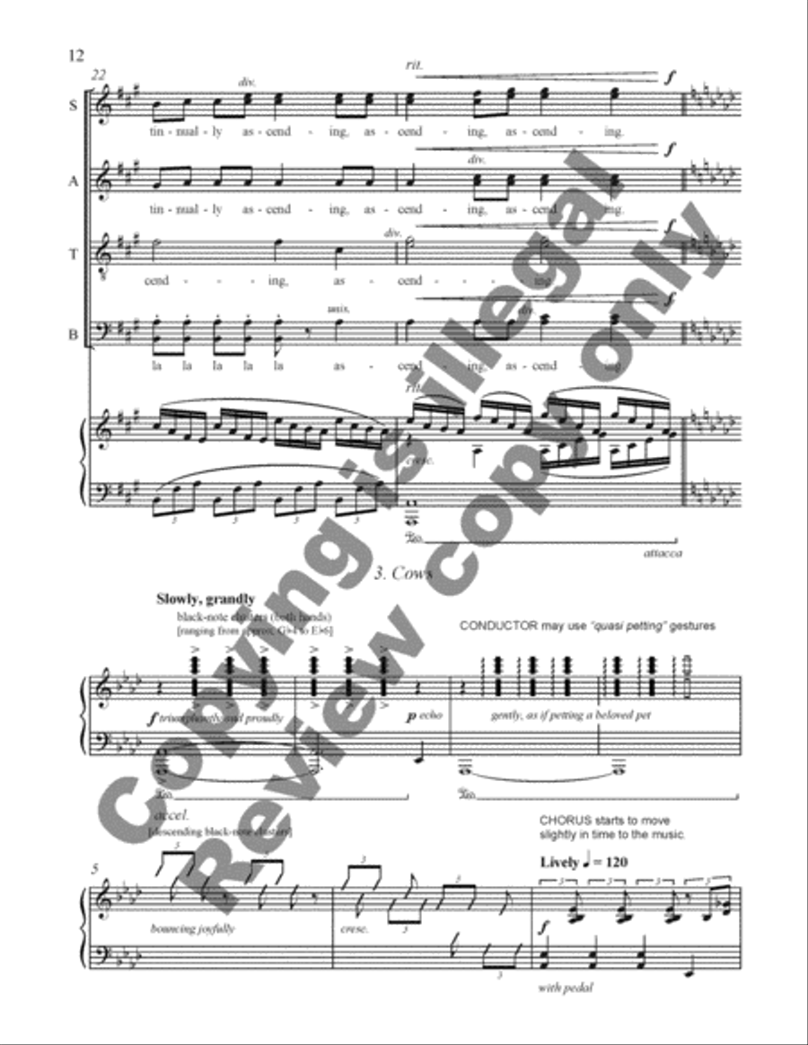 To Love This Earth: II. The Creatures 4-Part scores gallery preview page 26