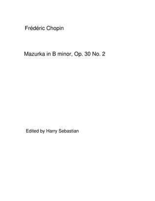 Book cover for Chopin - Mazurka in B minor Op. 30 No. 2