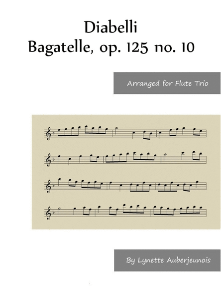 Bagatelle, op. 125 no. 10 - Flute Trio image number null