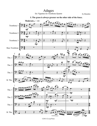 Adages for Trombone Quartet