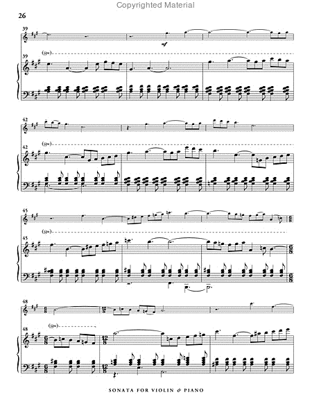 Sonata for Violin and Piano (score & 1 part) image number null