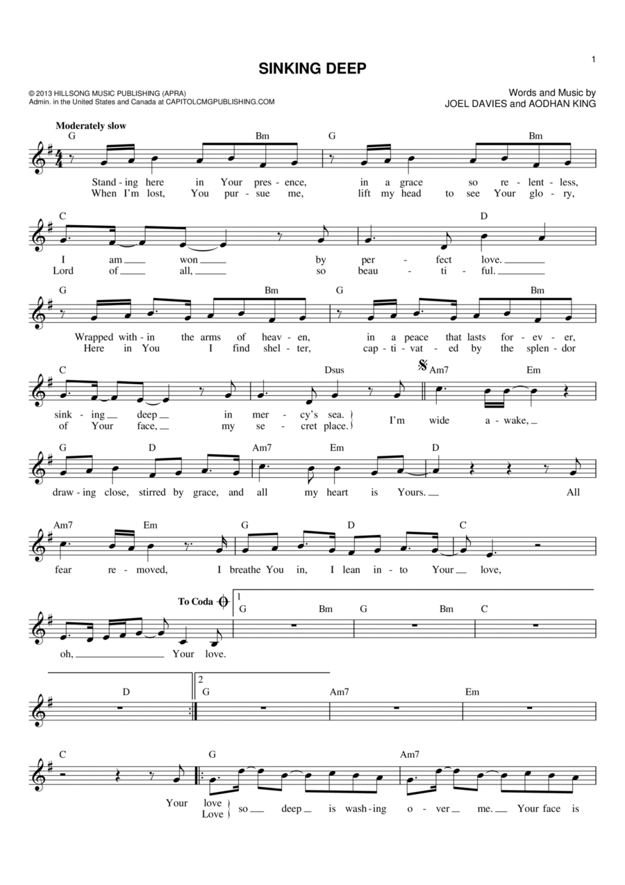 Sinking Deep Flute scores gallery preview page 1