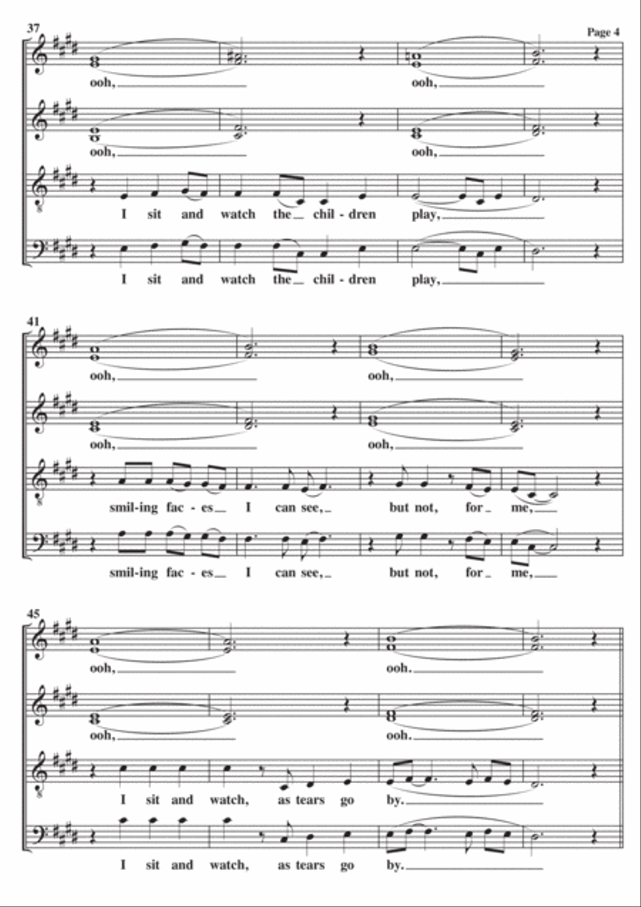 As Tears Go By 4-Part scores gallery preview page 4
