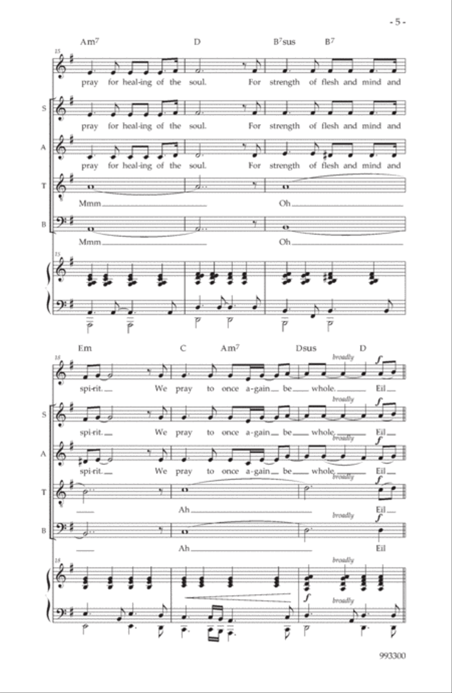 Heal Us Now Heal Us Now 4-Part scores gallery preview page 3