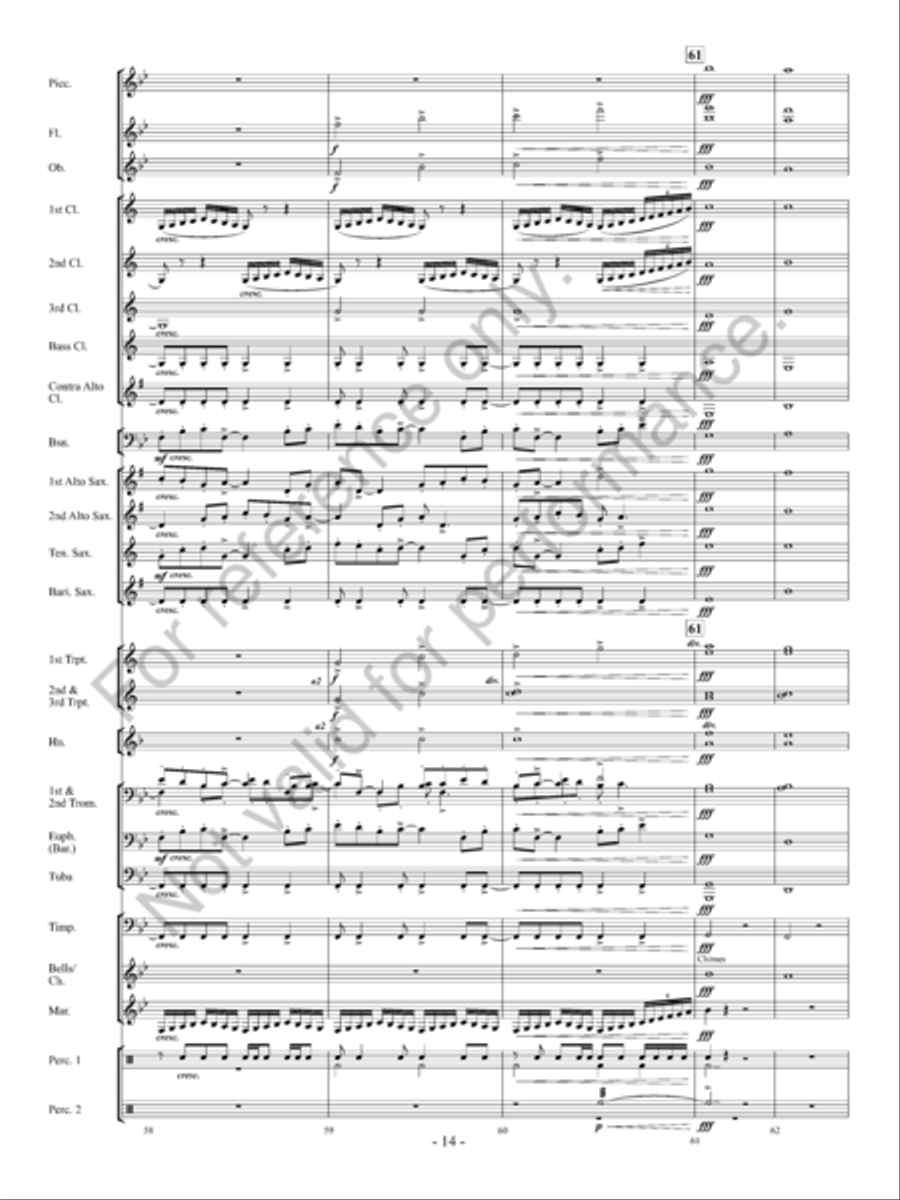 Into The Sunset Concert Band scores gallery preview page 15