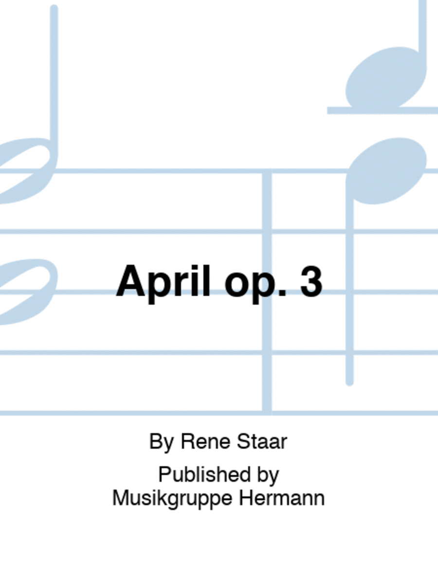 April op. 3 April op. 3 Violin Solo scores gallery preview page 1