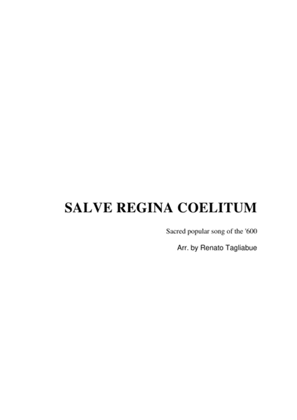 SALVE REGINA COELITUM - Hail Holy Queen (from Sister Act) - For SATB Choir and Organ image number null