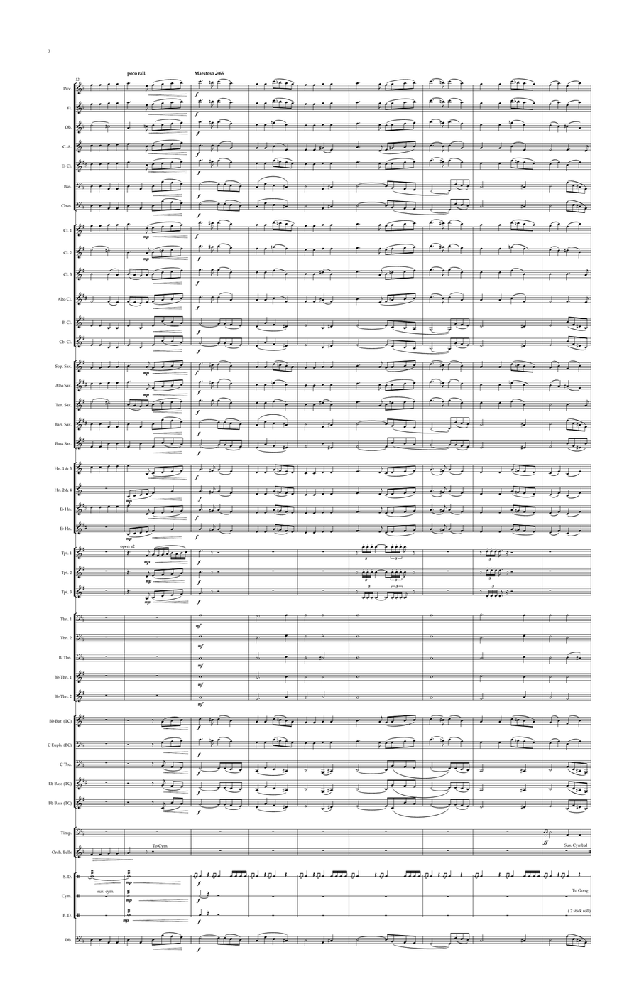 Ukrainian National Anthem for Symphonic Wind, Concert & Military MFAO World National Anthem Series Concert Band scores gallery preview page 4