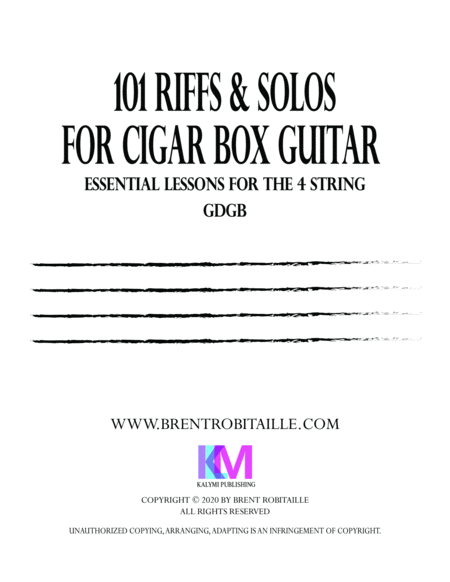101 Riffs & Solos for 4-String Cigar Box Guitar - GDGB image number null