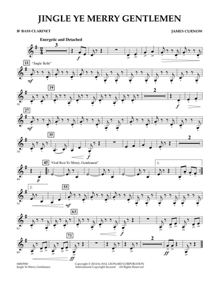 Jingle Ye Merry Gentlemen - Bb Bass Clarinet