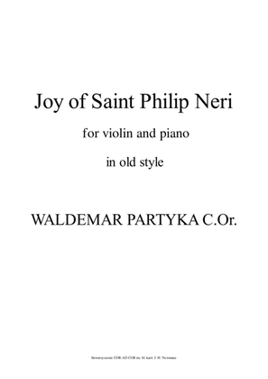 Joy of Saint Philip Neri - in old style