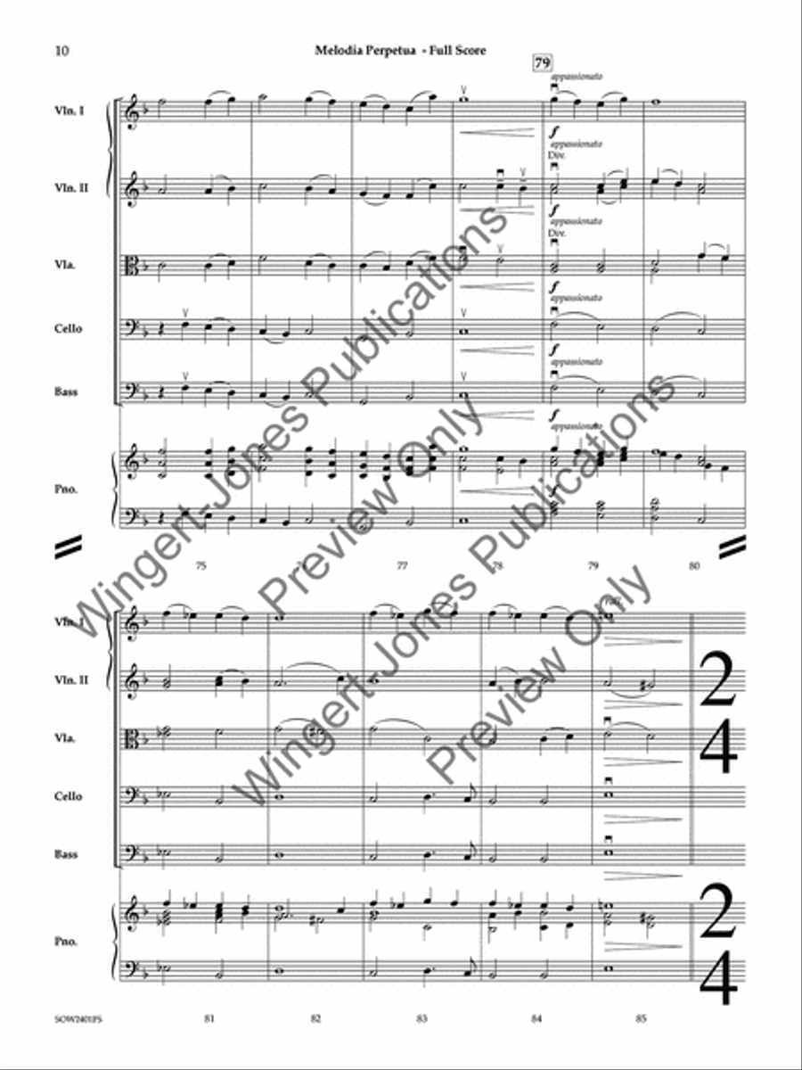 Melodia Perpetua Melodia Perpetua String Orchestra scores gallery preview page 11