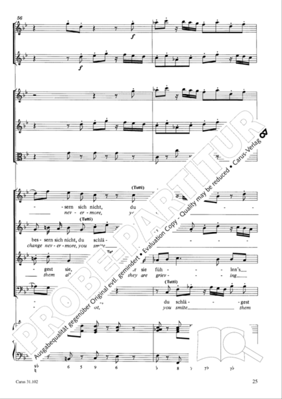 Lord God, your eyes are seeing truth in trusting (Herr, deine Augen sehen nach dem Glauben) ATB scores gallery preview page 26
