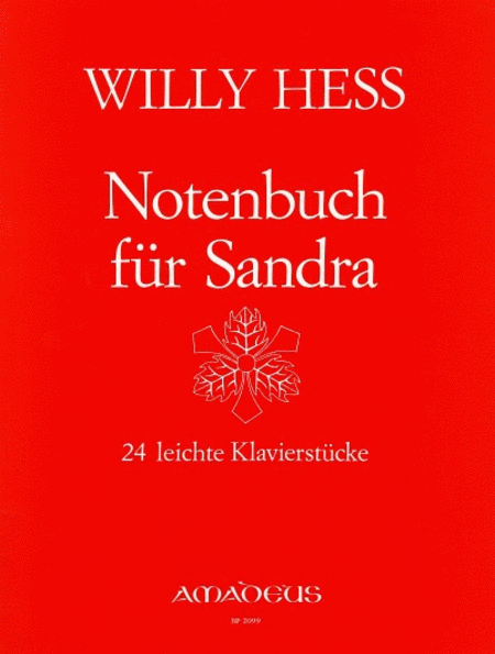 Notenbuch for Sandra Op. 109
